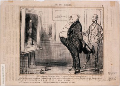 Questi Buoni Parigini- M. Prudhomme visitando gli atelier da Honoré Daumier