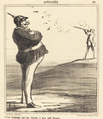 Peccato che la mia caccia sia chiusa da Honoré Daumier