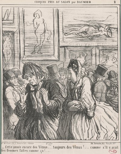 Cette année encore des vénus ... da Honoré Daumier