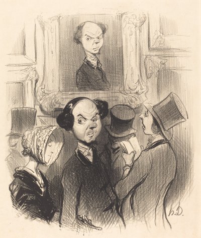Charmé de se voir exposé... da Honoré Daumier