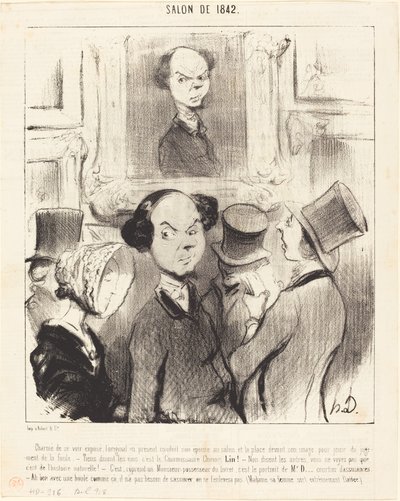 Incantato di vedersi esposto da Honoré Daumier
