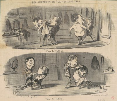 Dal sarto dal barbiere da Honoré Daumier