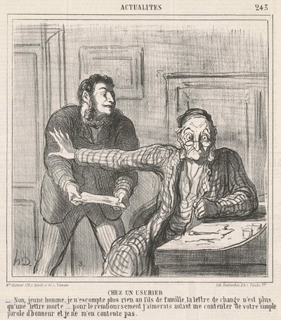 Da un usuraio da Honoré Daumier