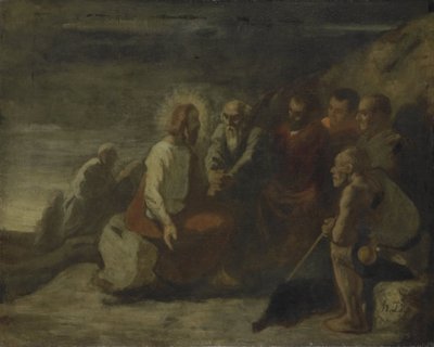 Cristo e i suoi discepoli da Honoré Daumier
