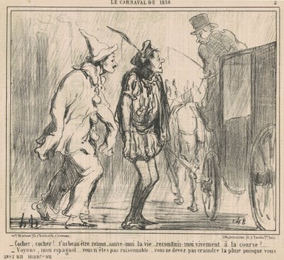 Cocchiere, cocchiere! da Honoré Daumier