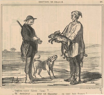 Quanto costa la tua lepre, amico? da Honoré Daumier