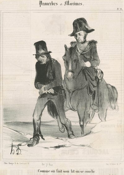 Come si Fa il Letto si Dorme da Honoré Daumier