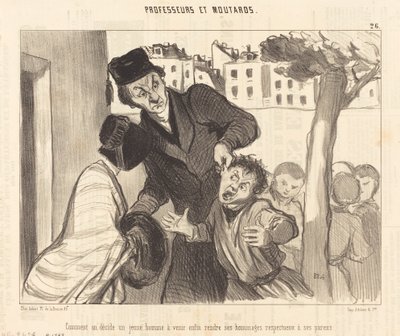 Come si decide un giovane a venire... da Honoré Daumier