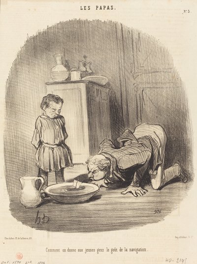 Comment on donne... le goût de la navigation da Honoré Daumier