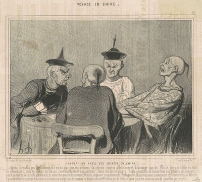 Come si passano le serate in Cina da Honoré Daumier