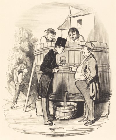 Come trovate questo vinello... da Honoré Daumier