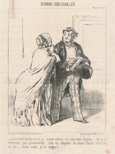 Come... hai comprato ancora un... cappello... da Honoré Daumier
