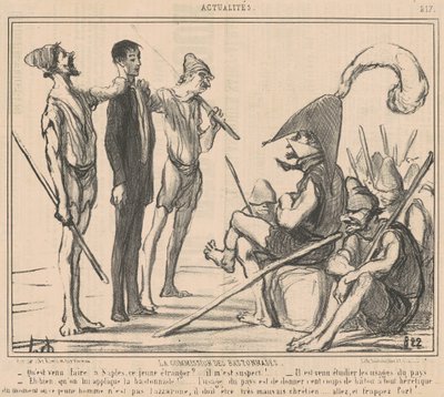 Commissione delle bastonate da Honoré Daumier
