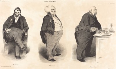 Conte Portalis - Duca di Bassano - Conte di Montlosier da Honoré Daumier