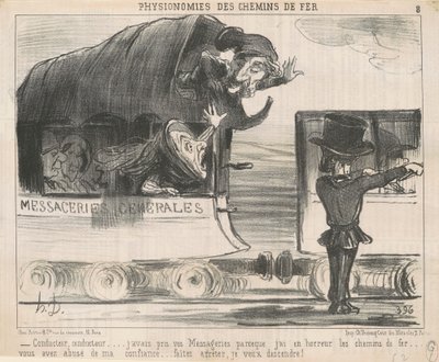 Conduttore ... avevo preso le vostre messaggerie ... da Honoré Daumier
