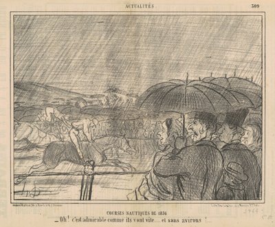 Corsi Nautici del 1856 da Honoré Daumier