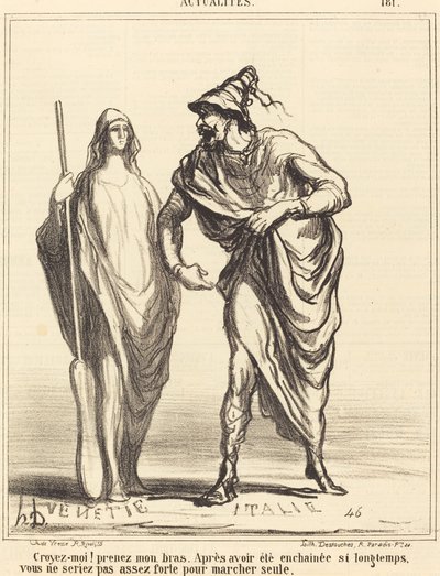 Credetemi! prendi il mio braccio... da Honoré Daumier