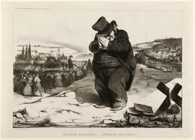 Schiacciato Lafayette!... Intrappolato, Vecchio Amico! 1834 da Honoré Daumier