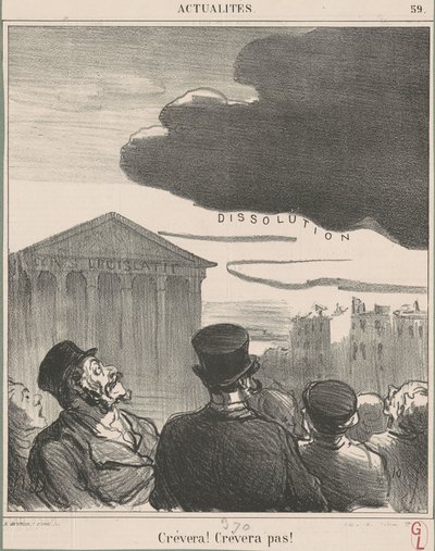 Creverà! Creverà no! da Honoré Daumier