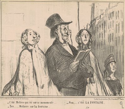 È stato Molière che è stato su questo monumento... da Honoré Daumier