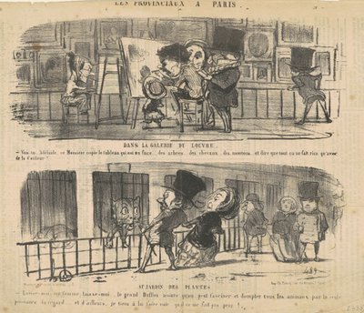 Nella galleria del Louvre da Honoré Daumier