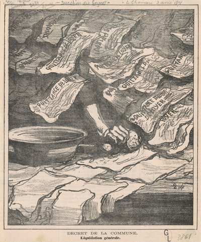 Decreto del comune da Honoré Daumier