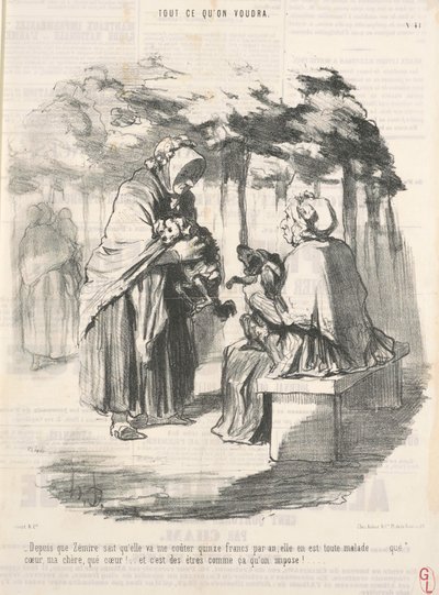 Da quando Zémire sa che mi costerà quindici franchi... da Honoré Daumier