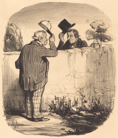 Due Buoni Vicini da Honoré Daumier