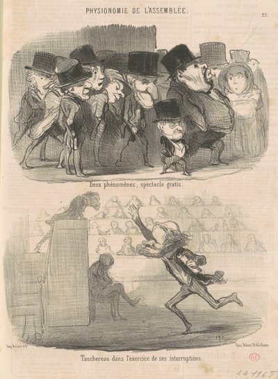Due fenomeni, spettacolo gratis... da Honoré Daumier