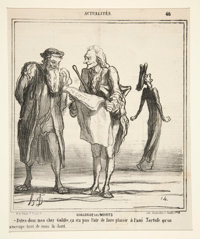 Dialogo dei morti - Dite, mio caro Galileo da Honoré Daumier