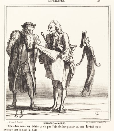 Dialogo dei morti da Honoré Daumier