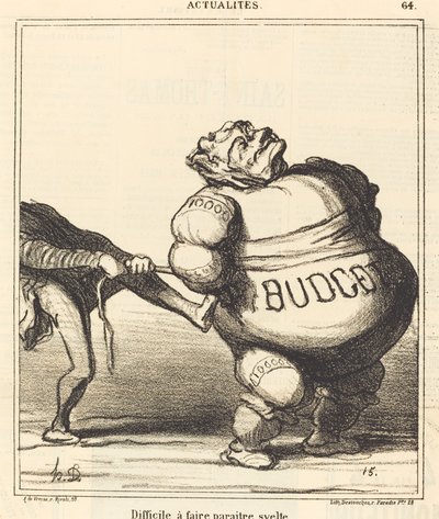 Difficile da far sembrare snella da Honoré Daumier