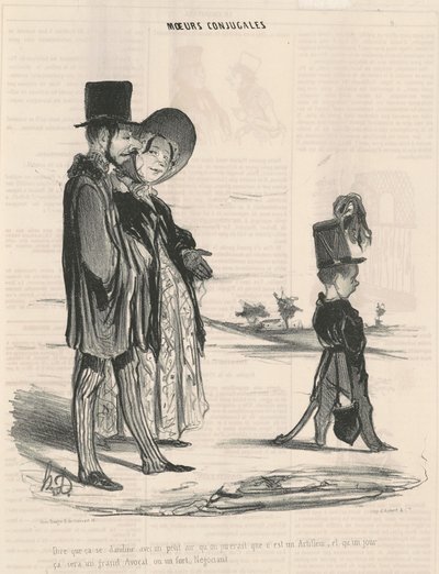 Dire che si dondola con un piccolo atteggiamento... da Honoré Daumier