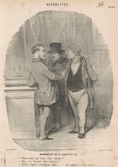 Discussione della costituzione da Honoré Daumier