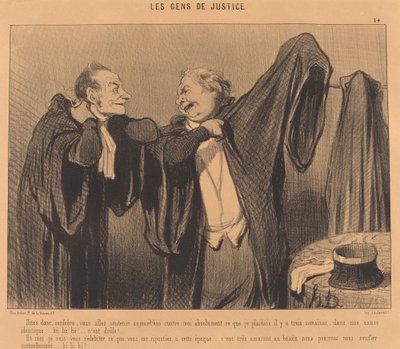 Dites donc, confrère, vous allez soutenir... da Honoré Daumier