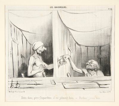 Dite dunque, padre Coquardeau, è molto fresco da Honoré Daumier