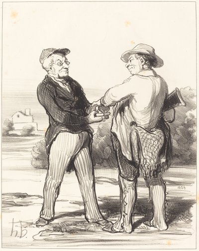 Dite dunque, presidente, impossibile catturare una lepre... da Honoré Daumier