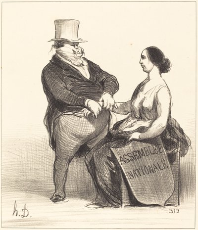 Dottore... non sono così malato... da Honoré Daumier