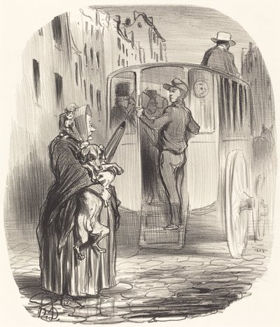 Desolato, cittadina... non ricevo cani... da Honoré Daumier