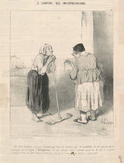 Eh! Madre Godichet non è sorprendente ... da Honoré Daumier