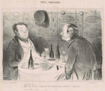 Eh bien Malin! come lo trovi quello là! da Honoré Daumier