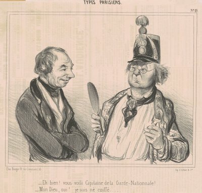Eh bien! Vous voila capitaine de la garde nationale da Honoré Daumier