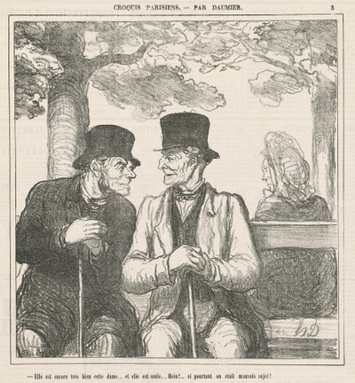 È ancora molto bene, questa signora da Honoré Daumier