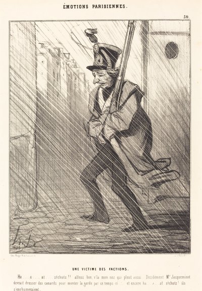 Emozioni parigine: Una vittima delle fazioni da Honoré Daumier