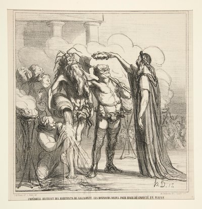 Empedocle riceve da Honoré Daumier