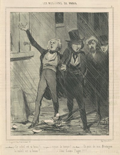In coro. Il sole è così bello ... da Honoré Daumier