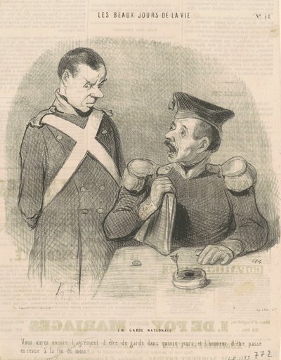 In guardia nazionale da Honoré Daumier