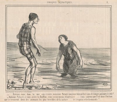 Entrate dunque nel mare senza paura ... da Honoré Daumier