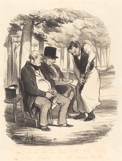 È buono, almeno, il vostro vino!... da Honoré Daumier