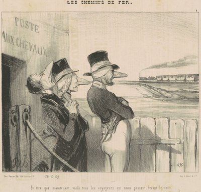 Et ... Voila ... I viaggiatori che ci passano davanti al naso! da Honoré Daumier